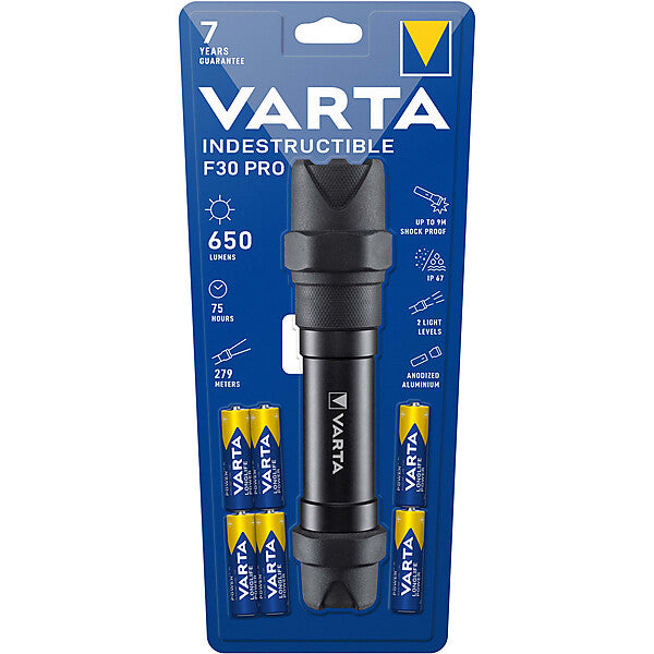VARTA LED-Taschenlampe F30 Pro 6AA m.Batt. IndestructibleF30Pro